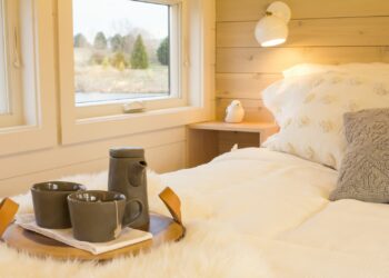 black ceramic mug on brown wooden table
