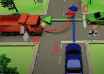 Kuka saa mennä ensin tässä risteyksessä? Tiedätkö oikean vastauksen?