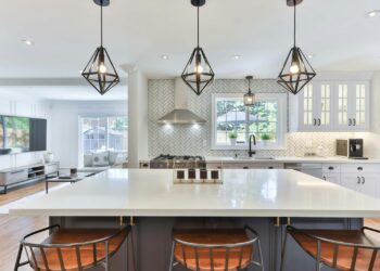 white wooden table with chairs